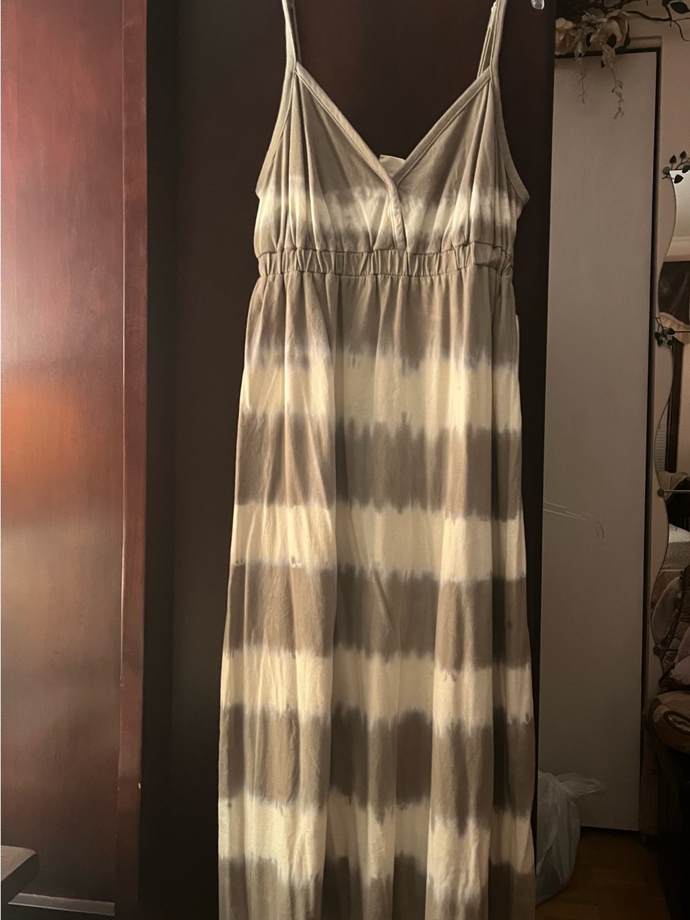 BLEND Tie-Dye Spaghetti Strap Maxi Dress
